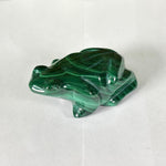 Malachite Gemstone Frog Figurine - RAN613