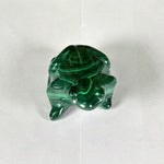Malachite Gemstone Frog Figurine - RAN613