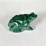 Malachite Gemstone Frog Figurine - RAN613