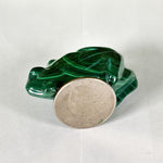 Malachite Gemstone Frog Figurine - RAN613
