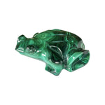 Malachite Gemstone Frog Figurine - RAN614