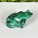 Malachite Gemstone Frog Figurine - RAN614