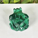 Malachite Gemstone Frog Figurine - RAN614