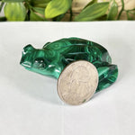 Malachite Gemstone Frog Figurine - RAN614