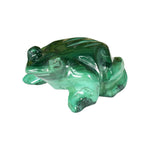 Malachite Gemstone Frog Figurine - RAN615