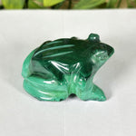Malachite Gemstone Frog Figurine - RAN615