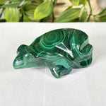 Malachite Gemstone Frog Figurine - RAN616
