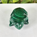 Malachite Gemstone Frog Figurine - RAN616