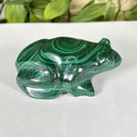 Malachite Gemstone Frog Figurine - RAN616
