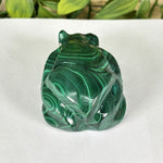 Malachite Gemstone Frog Figurine - RAN616