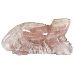 Rose Quartz Gemstone Lizard Figurine - RAN617