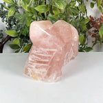 Rose Quartz Gemstone Lizard Figurine - RAN617