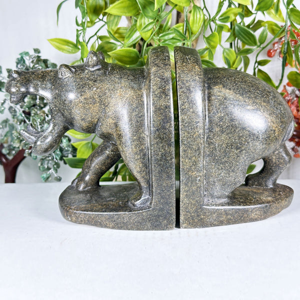 Serpentine Hippo Bookends -Gem Avenue Wholesale