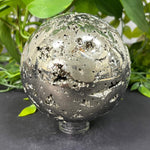 Polished Pyrite Crystal Sphere 3.5