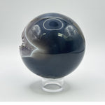 Natural Amethyst Geode Sphere Crystal Ball Healing Stone for Meditation, Energy Cleansing & Home Decor - RBL336