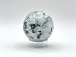 Rainbow Moonstone Sphere with Black Tourmaline Inclusions, Natural Healing Crystal Ball for Meditation, Energy Cleansing & Home Decor - RBL337
