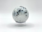 Rainbow Moonstone Sphere with Black Tourmaline Inclusions, Natural Healing Crystal Ball for Meditation, Energy Cleansing & Home Decor - RBL337
