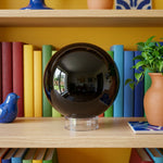 Natural Black Obsidian Crystal Sphere Ball Polished Healing Stone for Energy, Meditation & Home Decor Crystal Ball for Collectors -RBL340