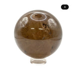 Natural Smoky Quartz Crystal Sphere Ball for Energy Healing, Meditation, Focus & Home Decorative Display - RBL348