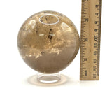 Natural Smoky Quartz Crystal Sphere Ball for Energy Healing, Meditation, Focus & Home Decorative Display - RBL348