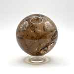 Natural Smoky Quartz Crystal Sphere Ball for Energy Healing, Meditation, Focus & Home Decorative Display - RBL348