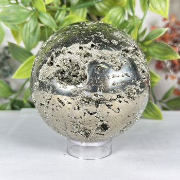 Polished Pyrite Sphere - Gem Avenue Wholesale