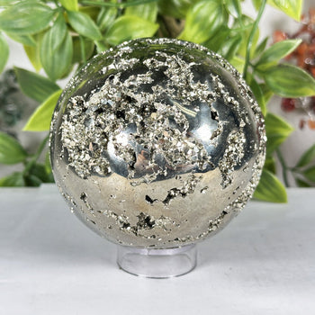 Polished Pyrite Sphere - Gem Avenue Wholesale