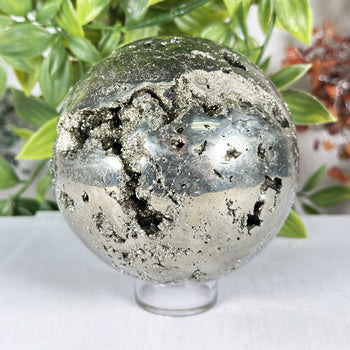 Polished Pyrite Sphere - Gem Avenue Wholesale
