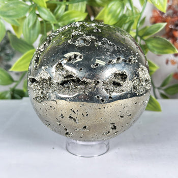 Polished Pyrite Sphere - Gem Avenue Wholesale
