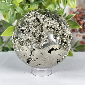 Polished Pyrite Sphere - Gem Avenue Wholesale