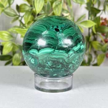 Malachite Gemstone Sphere - Gem Avenue Wholesale