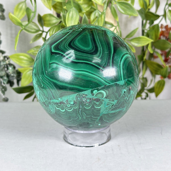 Malachite Crystal Sphere - Gem Avenue Wholesale