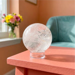 Natural Clear Quartz Crystal Sphere 2