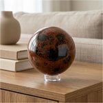 Mahogany Obsidian Sphere 4