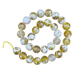 Yellow Agate Gemstone Beads Strand - RBS001