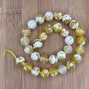 Yellow Agate Gemstone Beads Strand -  
Gem Avenue Retail