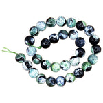 Green Agate Gemstone Beads Strand - RBS002