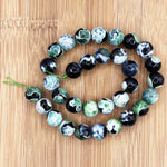 Green Agate Gemstone Beads Strand - RBS002