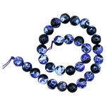 Purple Agate Gemstone Beads Strand - RBS004
