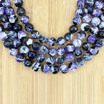 Purple Agate Gemstone Beads Strand - RBS004