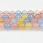 Multicolor Morganite Gemstone Bead Strand - RBS006