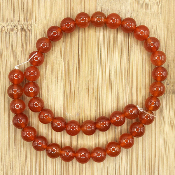Carnelian Gemstone Bead Strand - RBS008