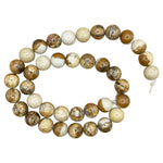 Picture Jasper Gemstone Bead Strand - RBS009