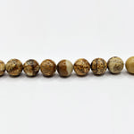 Picture Jasper Gemstone Bead Strand - RBS009
