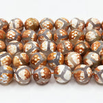 Tibetan Agate Gemstone Bead Strand - RBS011
