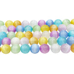 Multi Color Selenite Bead Strand - RBS013