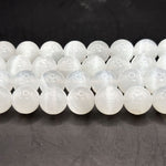 Selenite 10mm Round Bead Strand