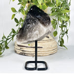 Smoky Quartz Crystal Cluster on Stand - RCR470