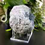 Natural Celestite Crystal Geode Calming Blue Healing Stone for Meditation, Chakra Balancing, Energy Work & Home Décor
