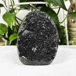 Natural Black Amethyst Crystal Geode Raw Cut Base Crystal Cluster for Healing, Meditation, Energy & Home Decor